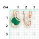 Золотые серьги Platina 02-5456-00-749-1110 с агатом