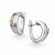 Серебряные серьги АЛЬКОР 02-5471/000Б-00 с бриллиантом