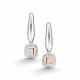Серебряные серьги АЛЬКОР 02-5473/000Б-00 с бриллиантом