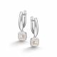 Серебряные серьги АЛЬКОР 02-5473/000Б-00 с бриллиантом