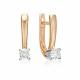 Серьги из комбинированного золота Platina 02-5475-00-101-1111 с бриллиантом