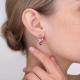 Золотые серьги Platina 02-5501-00-204-1110 с гранатом и эмалью