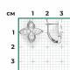 Серебряные серьги Platina 02-5511-00-401-0200 с фианитом