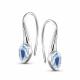 Серебряные серьги АЛЬКОР 02-5513/00ТБ-00 с топазом
