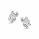 Серебряные серьги АЛЬКОР 02-5514/00ГХ-00 с горным хрусталём