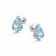 Серебряные серьги АЛЬКОР 02-5514/00ТБ-00 с топазом