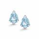 Серебряные серьги АЛЬКОР 02-5514/00ТБ-00 с топазом