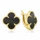 Серьги из лимонного золота Platina 02-5524-00-281-1130 с ониксом