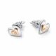 Серебряные серьги АЛЬКОР 02-5524/000Б-00 с бриллиантом