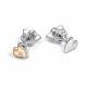 Серебряные серьги АЛЬКОР 02-5525/000Б-00 с бриллиантом