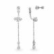 Серебряные серьги АЛЬКОР 02-5550/00КЦ-00 с фианитом