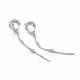 Серебряные серьги АЛЬКОР 02-5556/00КЦ-00 с фианитом