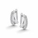 Серебряные серьги АЛЬКОР 02-5566/00КЦ-00 с фианитом