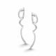 Серебряные серьги АЛЬКОР 02-5569/00КЦ-00 с фианитом