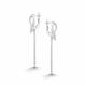 Серебряные серьги АЛЬКОР 02-5571/00КЦ-00 с фианитом