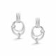 Серебряные серьги АЛЬКОР 02-5578/000Б-00 с бриллиантом