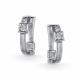 Серебряные серьги АЛЬКОР 02-5579/000Б-00 с бриллиантом
