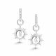 Серебряные серьги АЛЬКОР 02-5605/00КЦ-00 с фианитом