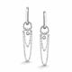 Серебряные серьги АЛЬКОР 02-5606/00КЦ-00 с фианитом