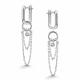 Серебряные серьги АЛЬКОР 02-5606/00КЦ-00 с фианитом