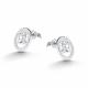 Серебряные серьги АЛЬКОР 02-5620/00КЦ-00 с фианитом