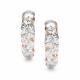 Серебряные серьги АЛЬКОР 02-5625/000Б-60 с бриллиантом