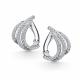 Серебряные серьги АЛЬКОР 02-5635/00КЦ-00 с фианитом