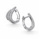 Серебряные серьги АЛЬКОР 02-5635/00КЦ-00 с фианитом
