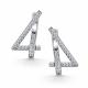 Серебряные серьги АЛЬКОР 02-5637/00КЦ-00 с фианитом