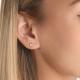 Золотые серьги Platina 02-5640-00-401-1110 с фианитом