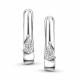Серебряные серьги АЛЬКОР 02-5690/000Б-00 с бриллиантом