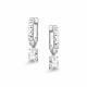 Серебряные серьги АЛЬКОР 02-5695/00ГХ-00 с горным хрусталём