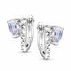 Серебряные серьги АЛЬКОР с бриллианитом 02-5720/00БТ-00