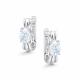 Серебряные серьги АЛЬКОР с бриллианитом 02-5721/00БТ-00