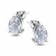 Серебряные серьги АЛЬКОР с бриллианитом 02-5723/00БТ-00
