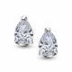 Серебряные серьги АЛЬКОР с бриллианитом 02-5723/00БТ-00