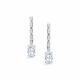 Серебряные серьги АЛЬКОР с бриллианитом и фианитом 02-5724/00БТ-00