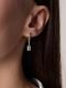 Серебряные серьги АЛЬКОР с бриллианитом и фианитом 02-5724/00БТ-00