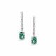 Серебряные серьги АЛЬКОР с бриллианитом и фианитом 02-5724/0БТ4-00
