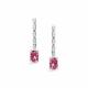Серебряные серьги АЛЬКОР с бриллианитом и фианитом 02-5724/БТ51-00