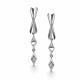 Серебряные серьги АЛЬКОР 02-5740/000Б-00 с бриллиантом