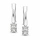 Серебряные серьги АЛЬКОР 02-5744/000Б-00 с бриллиантом