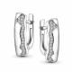 Серебряные серьги АЛЬКОР 02-5761/00КЦ-00 с фианитом