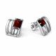 Серебряные серьги АЛЬКОР 02-5770/00ГР-00 с гранатом