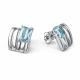 Серебряные серьги АЛЬКОР 02-5770/00ТБ-00 с топазом