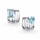 Серебряные серьги АЛЬКОР 02-5770/00ТБ-00 с топазом