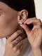 Серебряные серьги АЛЬКОР 02-5770/ГХТБ-00 с топазом и горным хрусталём