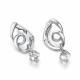 Серебряные серьги АЛЬКОР 02-5786/00ГХ-00 с горным хрусталём