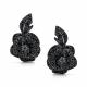 Серебряные серьги АЛЬКОР 02-5796/00ЧШ-17 с шпинелью