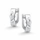 Серебряные серьги АЛЬКОР 02-5799/000Б-00 с бриллиантом